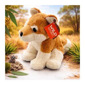 Wild Republic Earthkins Dingo Plush 8” Stuffed Animal Toy Brown Soft Mini